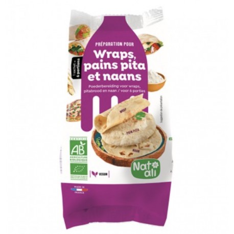 Mix Wrap - Pita - Naan – 1 sachet pour 6 portions – Natali