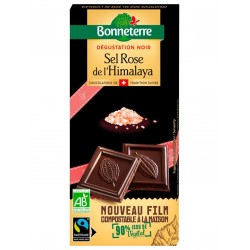 Chocolat Noir Sel Rose de l’Himalaya - 80g - Bonneterre