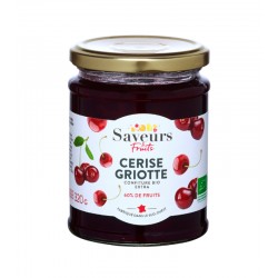 Confiture Extra Cerise Griotte Bio - 320g - Saveurs Fruits