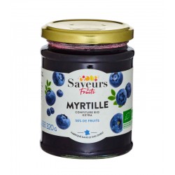 Confiture Extra Myrtille Bio - 320g - Saveurs Fruits