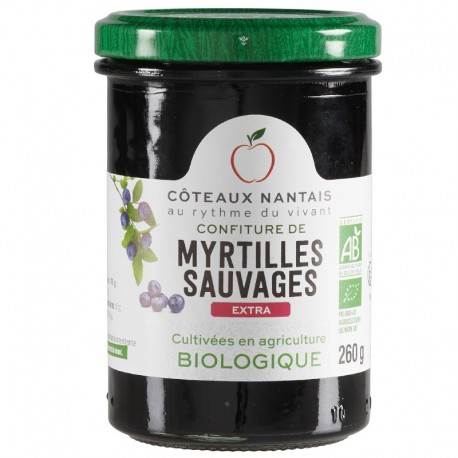 Confiture Myrtilles - 260g - Côteaux Nantais