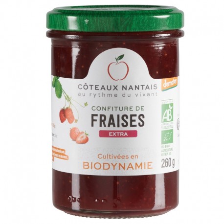 Confiture Fraises - 260g - Côteaux Nantais