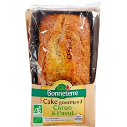 Cake Gourmand Citron et Pavot – 250g – Bonneterre