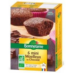 6 Mini Moelleux au Chocolat Noir – 200g – Bonneterre