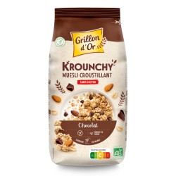 Krounchy Chocolat Avoine Sans Gluten - 500g - Grillon d'Or