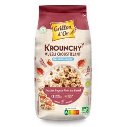 Krounchy Figues, Raisins, Noix du Brésil - 450g - Grillon d'Or