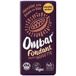 Chocolat Au Cœur Fondant Truffe Noisette – 70g – Ombar