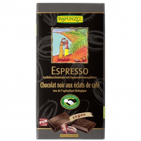 Chocolat Noir Espresso – 80g – Rapunzel