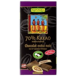 Chocolat Extra Noir 70% de Cacao – 80g – Rapunzel