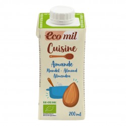 Crème Cuisine aux Amandes (Sans Gluten) - 200 ml - Ecomil