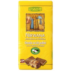 Chocolat au Lait Praliné NIRWANA – 100g – Rapunzel