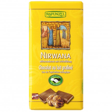 Chocolat au Lait Praliné NIRWANA – 100g – Rapunzel